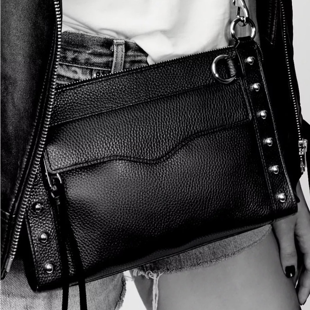 Rebecca Minkoff M.A.B Leather Crossbody (black)